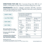 Packaging, directions for use and ingredients