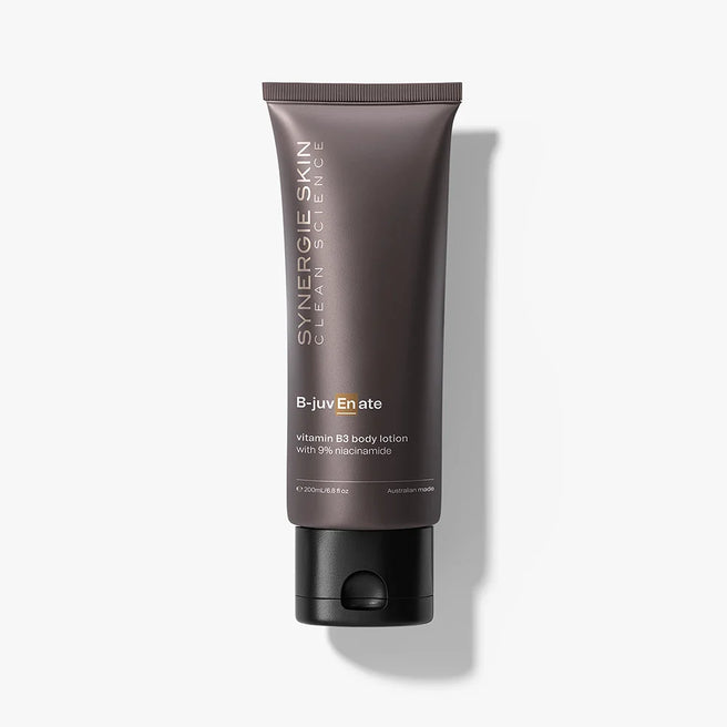 B-juvEnate A cosmeceutical body lotion with vitamin B3 