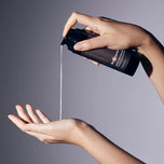 Model pouring BioCleanse into their hand
