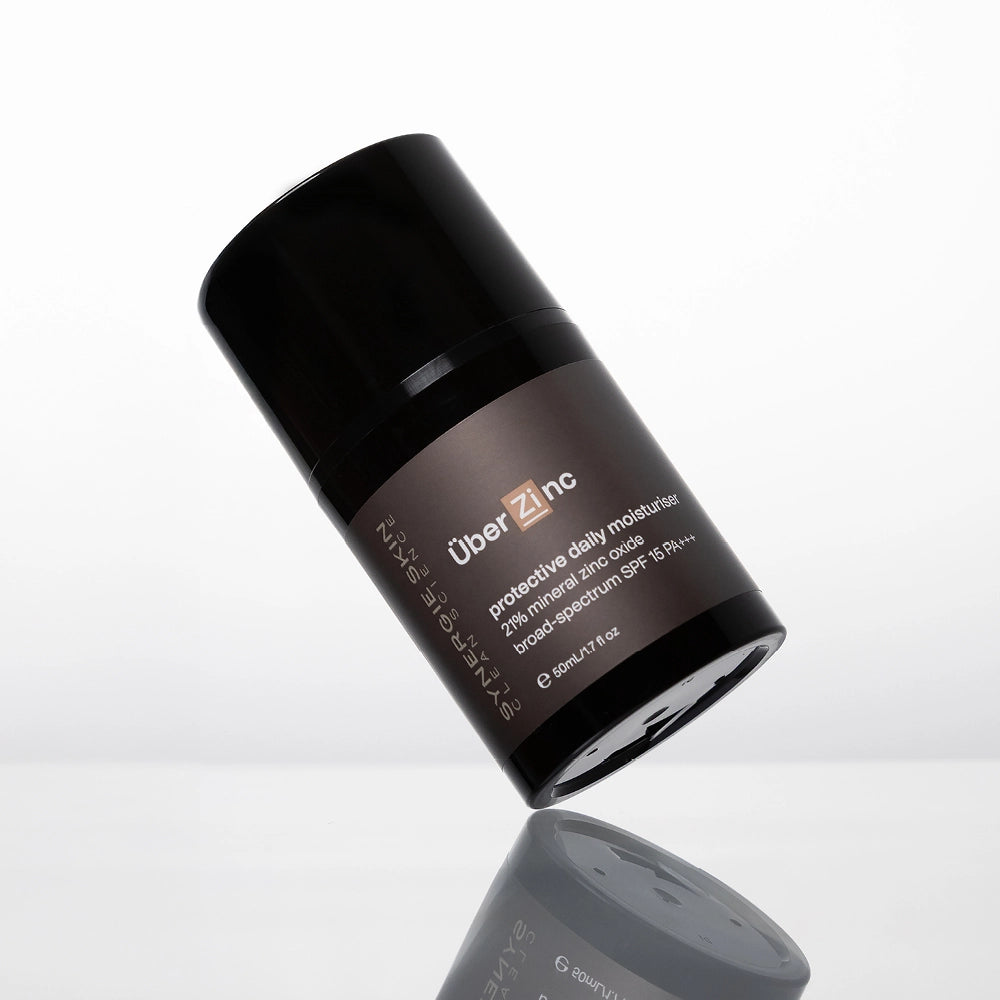 UberZinc bottle sideways